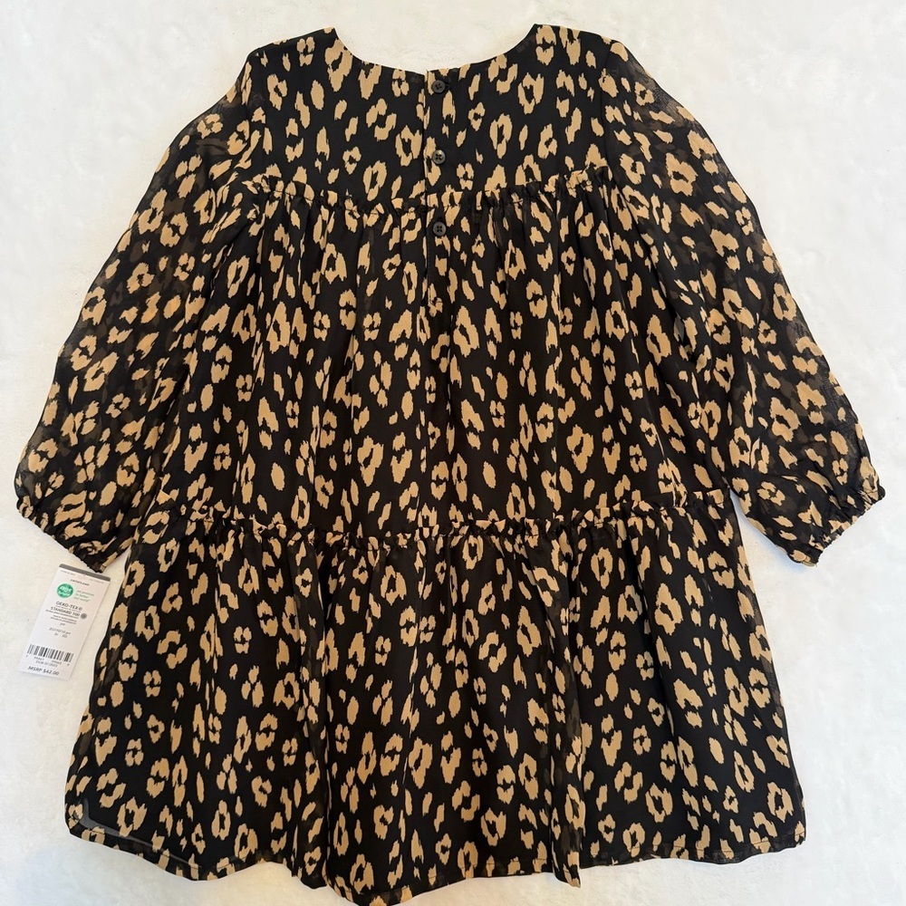 Carter's Size 5T Black and Gold Patterned Kids Dress - Picture 4 of 15